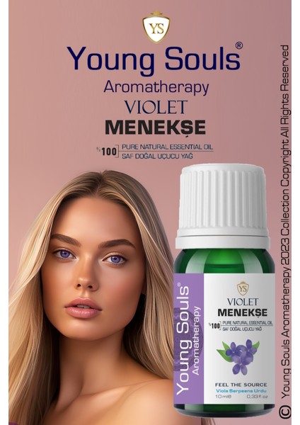 Aromatherapy Violet Essential Oil Menekşe Uçucu Yağ 10 ml