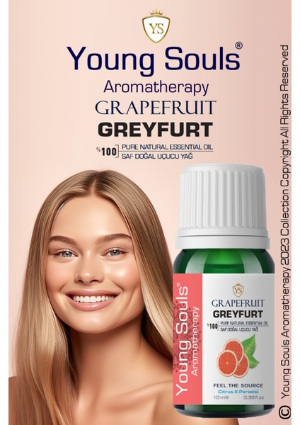 Aromatherapy Grapefruit Essential Oil Greyfurt Uçucu Yağ 10 ml