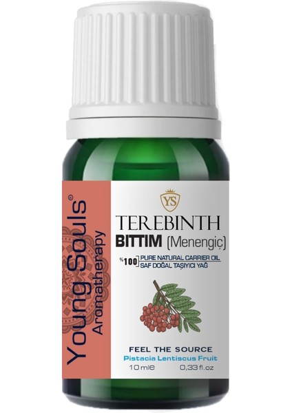 Aromatherapy Terebinth Carrier Oil Bıttım Menengiç Bitkisel Taşıyıcı Yağ 10 ml