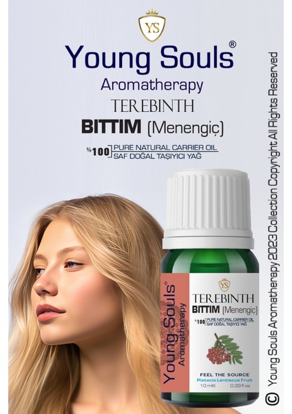 Aromatherapy Terebinth Carrier Oil Bıttım Menengiç Bitkisel Taşıyıcı Yağ 10 ml
