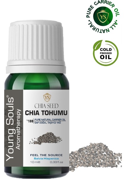 Aromatherapy Chia Seed Carrier Oil Chia Tohumu Bitkisel Taşıyıcı Yağ 10 ml