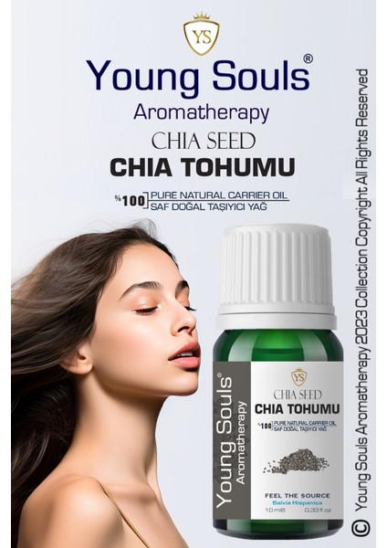 Aromatherapy Chia Seed Carrier Oil Chia Tohumu Bitkisel Taşıyıcı Yağ 10 ml
