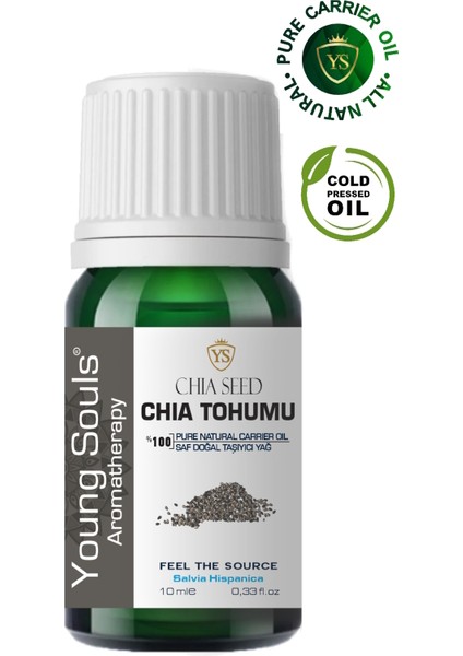 Aromatherapy Chia Seed Carrier Oil Chia Tohumu Bitkisel Taşıyıcı Yağ 10 ml