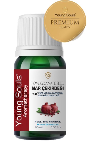 Aromatherapy Pomegranate Seed Carrier Oil Nar Çekirdeği Bitkisel Taşıyıcı Yağ 10 ml