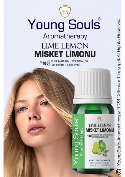 Aromatherapy Lime Lemon Essential Oil Lime Limon Uçucu Yağ 10 ml