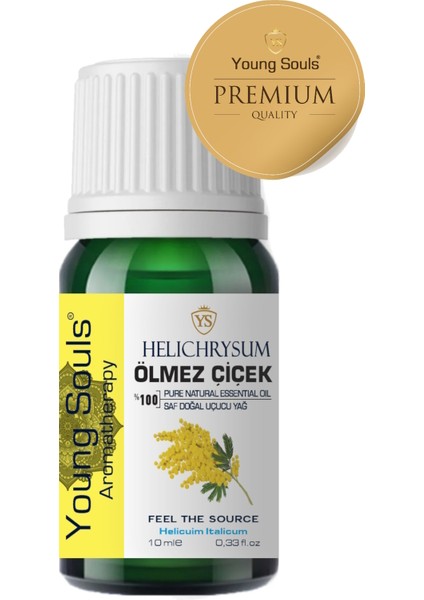 Aromatherapy Helichrysum Essential Oil Ölmez Çiçek Uçucu Yağ 10 ml