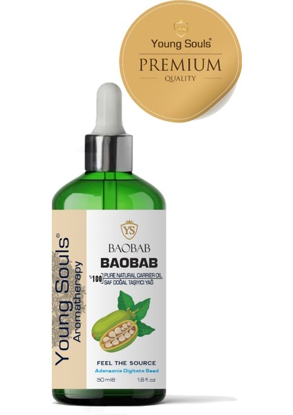 Aromatherapy Baobab Carrier Oil Baobab Bitkisel Taşıyıcı Yağ 50 ml