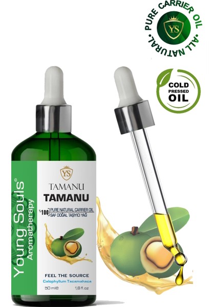 Aromatherapy Tamanu Carrier Oil Tamanu Bitkisel Taşıyıcı Yağ 50 ml