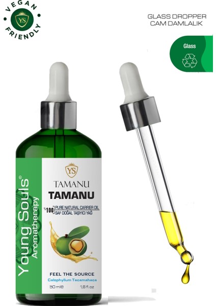 Aromatherapy Tamanu Carrier Oil Tamanu Bitkisel Taşıyıcı Yağ 50 ml