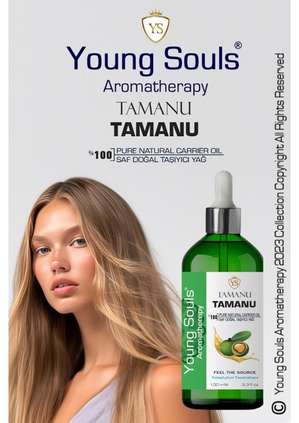 Aromatherapy Tamanu Carrier Oil Tamanu Bitkisel Taşıyıcı Yağ 100 ml