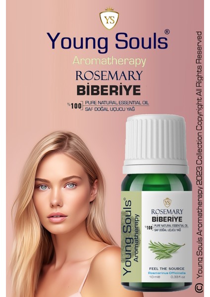 Aromatherapy Rosemary Essential Oil Biberiye Uçucu Yağ 10 ml