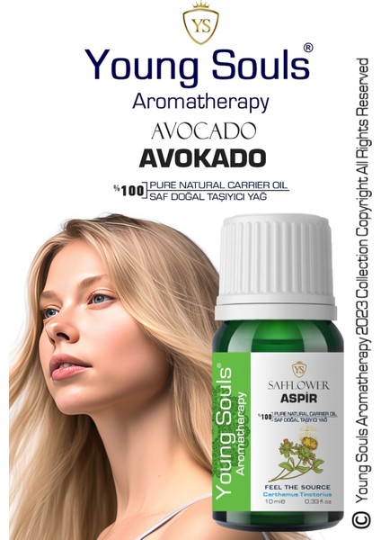 Aromatherapy Avocado Carrier Oil Avokado Bitkisel Taşıyıcı Yağ 10 ml