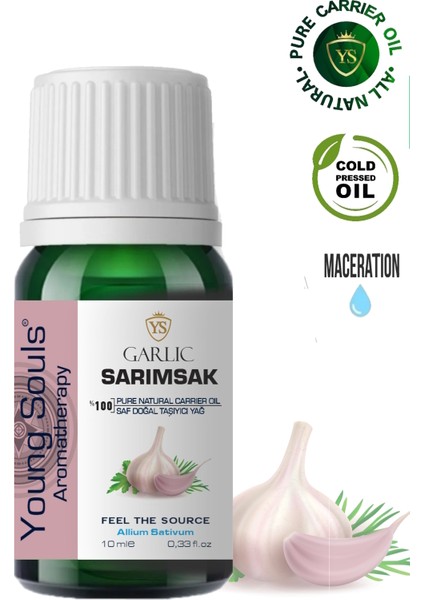 Aromatherapy Garlic Carrier Oil ( Maceration ) Sarımsak Bitkisel Taşıyıcı Yağ ( Maserasyon ) 10 ml