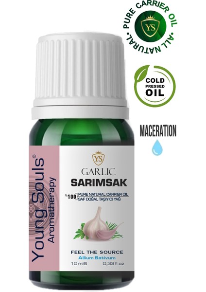 Aromatherapy Garlic Carrier Oil ( Maceration ) Sarımsak Bitkisel Taşıyıcı Yağ ( Maserasyon ) 10 ml