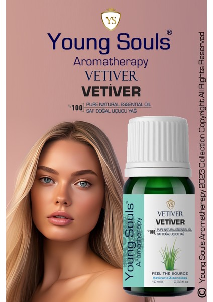 Aromatherapy Vetiver Essential Oil Vetiver Uçucu Yağ 10 ml