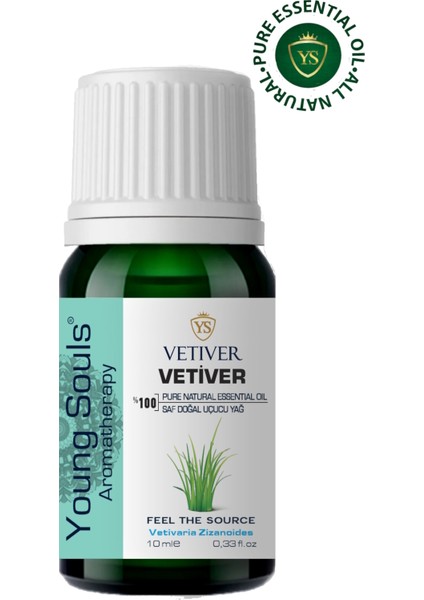 Aromatherapy Vetiver Essential Oil Vetiver Uçucu Yağ 10 ml