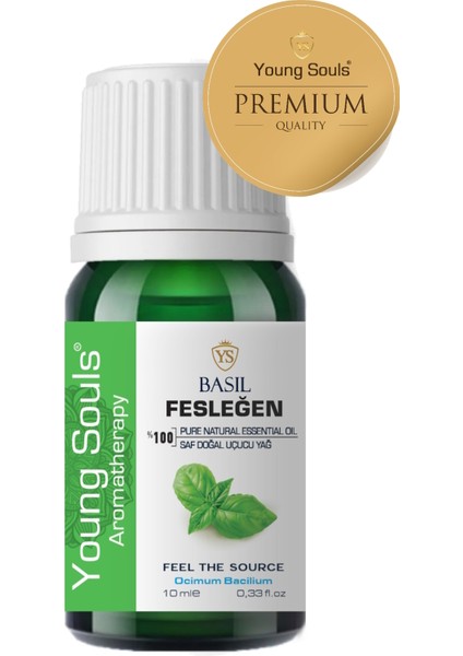 Aromatherapy Basil Essential Oil Fesleğen Uçucu Yağ 10 ml