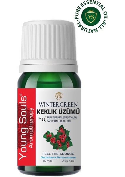 Aromatherapy Wintergreen Essential Oil Keklik Üzümü Uçucu Yağ 10 ml modelleri