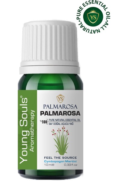 Aromatherapy Palmarosa Essential Oil Uçucu Yağ 10 ml