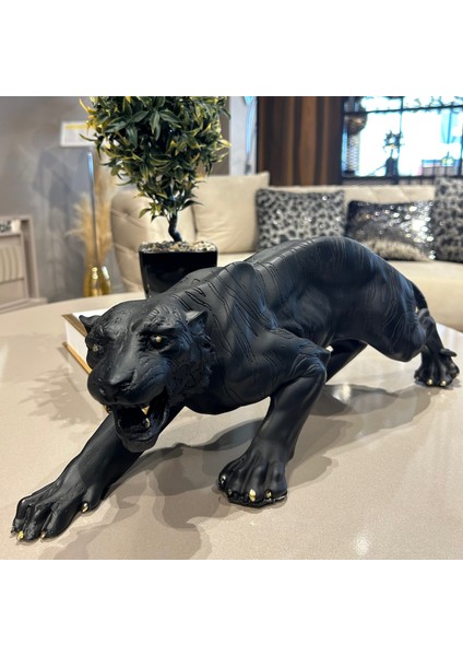Büyük Siyah Kaplan Biblo Dekoratif Obje fiyatları