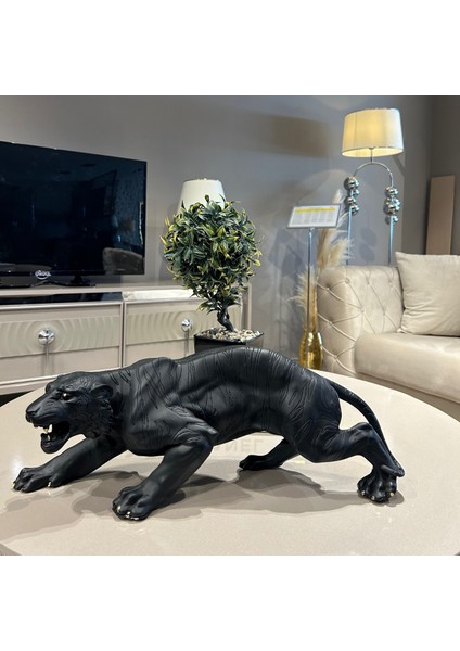 Büyük Siyah Kaplan Biblo Dekoratif Obje modelleri
