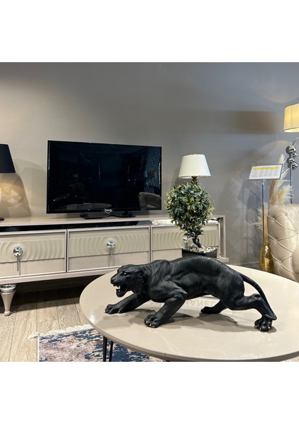 Büyük Siyah Kaplan Biblo Dekoratif Obje indirimleri