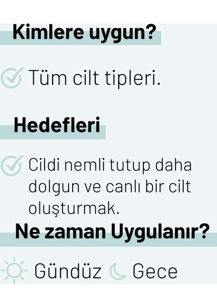 WIWIFY Yoğun Nemlendirici Bakım Serumu (Hyaluronic Acid 2% B5) Tüm Cilt Tipleri Için