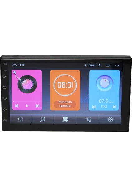 Universal Double Din Her Araca Uyumlu Multimedya Kamera