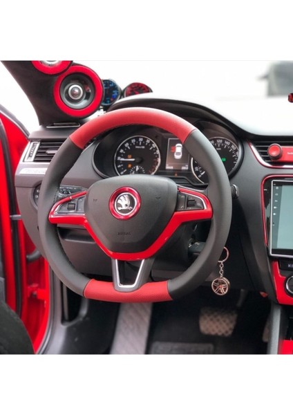 Skoda Oktavia Deri Direksiyon Kılıfı
