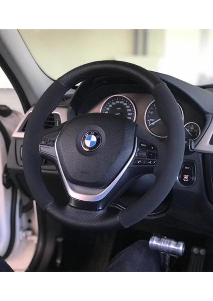 Bmw Nubuk-Karbon Deri Orijinal Direksiyon Kaplama