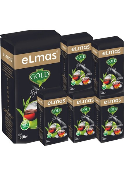 Elmas Gold Çay 1000 gr 6'lı Paket