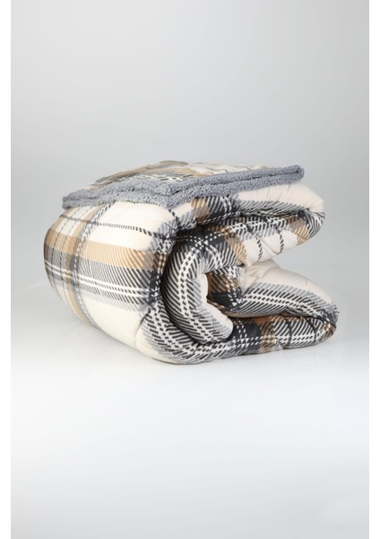 Comforter Çift Kişilik Yorgan Seti Volenta Gri 220X240