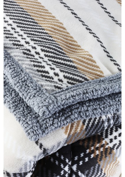 Comforter Çift Kişilik Yorgan Seti Volenta Gri 220X240