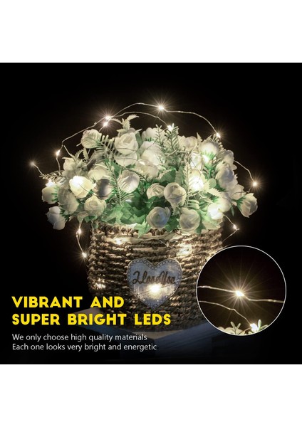 24 Paket Peri Işıkları Pille Çalışan - 7ft 20 LED Mini Dize Işıklar Gümüş Tel Su Geçirmez Ateşböceği Yıldızlı Dıy Işıklar Yatak Odası Veranda Düğün Partisi Noel Dekoru (S (Yurt Dışından) fiyatları