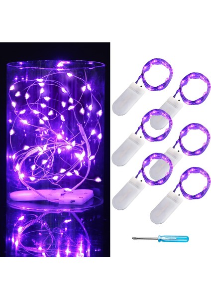6 Paket Peri Işıkları Pille Çalışan Ateşböceği Işıkları LED Yıldızlı Dize Işıklar 3.3ft 10 Led'ler, Su Geçirmez Gümüş Tel, Dıy Düğün Merkezinde Çalışmak, Parti, Noel Masa (Yurt Dışından)