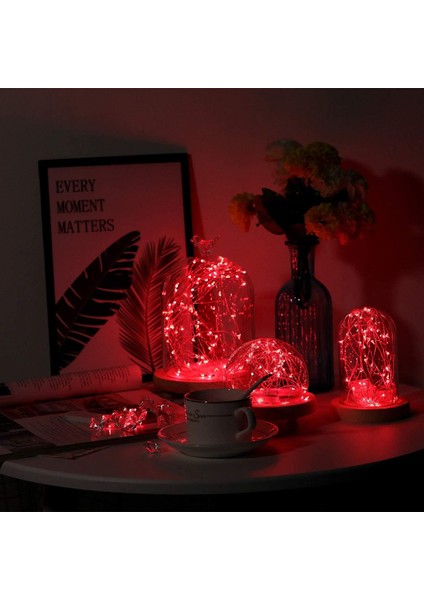 4 Paket 50 LED Kırmızı Peri Işıkları Pille Çalışan, 16.1ft Gümüş Tel Peri Dizi Işıklar Kapalı Açık Hediyeler Için Su Geçirmez Düğün Doğum Günü Partisi Sevgililer Günü Süs (Yurt Dışından) fiyatları