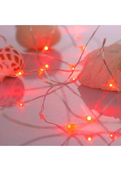 LED Peri Işıkları Pille Çalışan, 4 Paket Mini Pille Çalışan Bakır Tel Yıldızlı Peri Işıkları Yatak Odası, Noel, Partiler, Düğün, Merkez, Dekorasyon (5M/16FT Kırmızı) (Yurt Dışından) modelleri