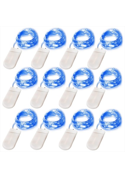 Peri Işıkları 12 Paket Pille Çalışan Dize Işıklar 7ft 20LED Noel Işıkları Gümüş Tel Mason Kavanoz Işıkları Düğün Doğum Günü Partisi Töreni Için Noel Şükran Günü Dekorasyo (Yurt Dışından)