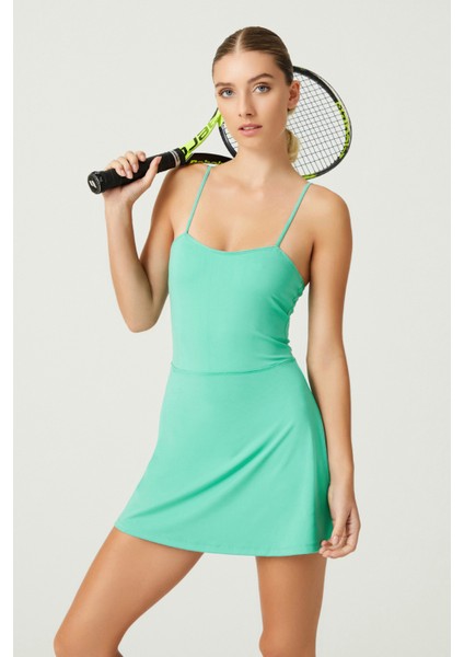 x Melodi Yeşil Tenis Elbisesi Spor Elbise Tennis Dress