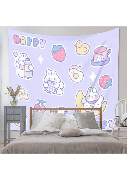 Bohem Goblen Estetik Sanat Ev Arka Plan Kumaş Süsleme Hediye Mandala Goblen Bebek Odası Süsleme Için (ZJ827-21, 51 x 59 Inç) (Yurt Dışından)
