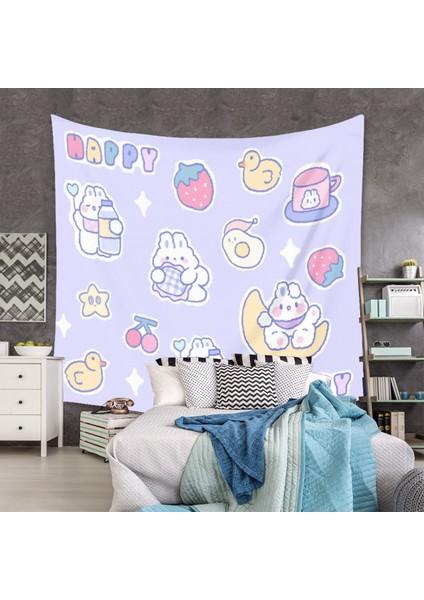 Bohem Goblen Estetik Sanat Ev Arka Plan Kumaş Süsleme Hediye Mandala Goblen Bebek Odası Süsleme Için (ZJ827-21, 51 x 59 Inç) (Yurt Dışından)