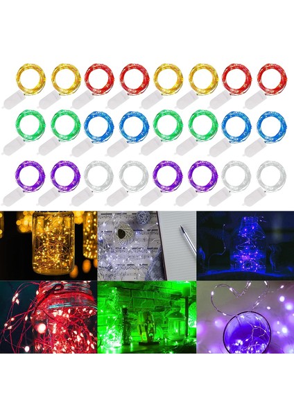 24 Paket Peri Işıkları Pille Çalışan (Dahil), 6.5ft 20 LED Mini Dize Işıklar, Dıy Düğün Noel Partisi Mason Kavanoz Dekor Için Su Geçirmez Gümüş Tel Ateşböceği Yıldızlı Iş (Yurt Dışından) indirimleri