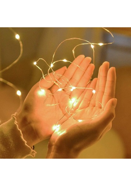 Peri Işıkları Pille Çalışan LED Dize Işıklar Pırıltı Işıklar Su Geçirmez Noel Işığı Yıldızlı Dekoratif Mini Işıklar Yatak Odası Ev Bahçe Düğün Partisi (Sıcak Beyaz, 2 Ade (Yurt Dışından) modelleri