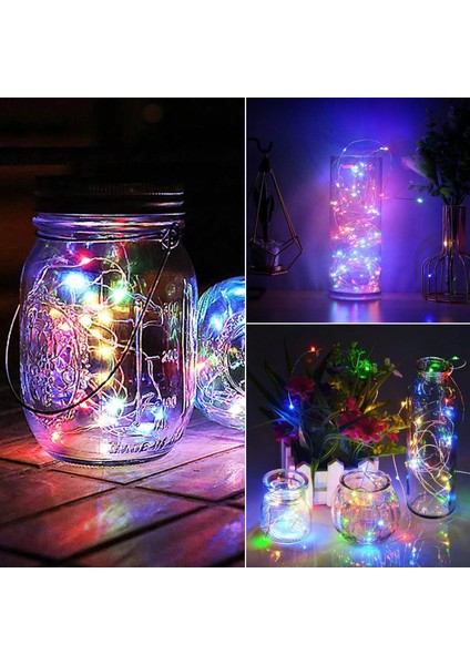 5 Paket Peri Işıkları Pille Çalışan, 7 Ft 20 Zamanlayıcılı LED Dize Işıklar, Su Geçirmez Gümüş Tel Yatak Odası Ev Partisi Düğün Noel Süslemeleri Için Renkli Peri Işıkları (Yurt Dışından) fiyatları