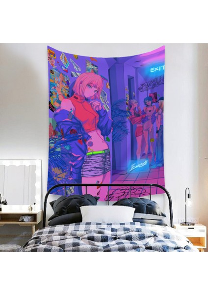 Anime Goblen Estetik Sanat Ev Arka Plan Kumaş Dekor Hediye Boho Goblen Oturma Odası Için Yatak Odası Dekoru (614-15, 59X79 Inç) (Yurt Dışından) fırsatları