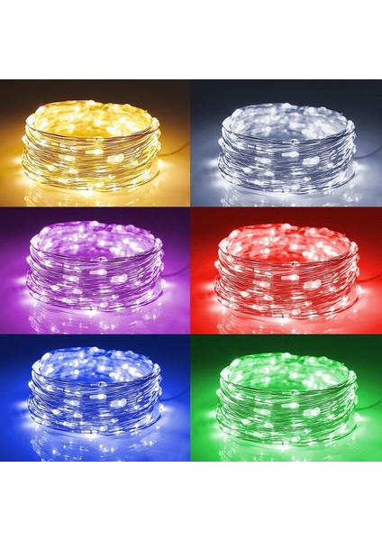 12 Paket Peri Işıkları Pille Çalışan (Dahil), 6.5ft 20 LED Mini Dize Işıklar, Dıy Düğün Noel Partisi Mason Kavanozları Dekor Için Su Geçirmez Gümüş Tel Ateşböceği Yıldızl (Yurt Dışından)