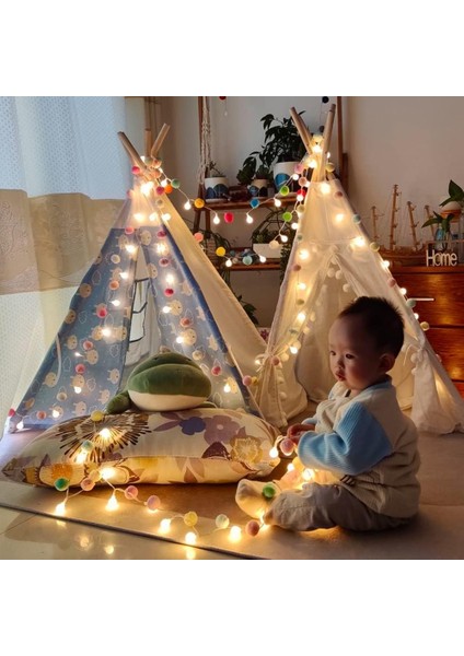 Iç Mekan Dize Işıkları 6.56 Feet Pom Poms Peri Işıkları 20 LED Pille Çalışan Dize Topu Işıkları Sıcak Beyaz Küre Işıkları Ev Yatak Odası Çocuk Tiyatrosu Holida Için Renkl (Yurt Dışından) fiyatları