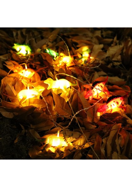 LED Dinozor Dize Işıklar, 6.56FT 10LED Dinozor Odası Dekoru Boys Için Dinozor Lamba Noel Partisi Malzemeleri Çadır Bahçe Veranda Tatil Ağacı Aralık Için Dinozor Pille Çal (Yurt Dışından)