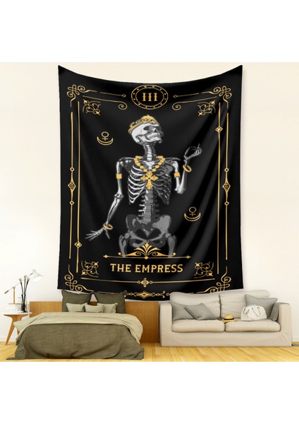 Kafatası Tarot Goblen Estetik Sanat Ev Arka Plan Kumaş Süsleme Hediye Havuz Goblen Oturma Odası Yatak Odası Süsleme (Imparatoriçe, 39 x 59 Inç) (Yurt Dışından) fiyatları