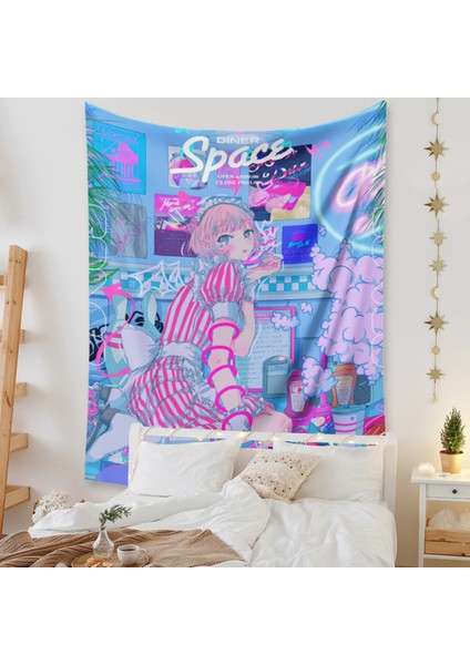 Anime Goblen Estetik Sanat Ev Arka Plan Kumaş Dekor Hediye Boho Goblen Oturma Odası Için Yatak Odası Dekoru (614-11, 39X59 Inç) (Yurt Dışından) fiyatları